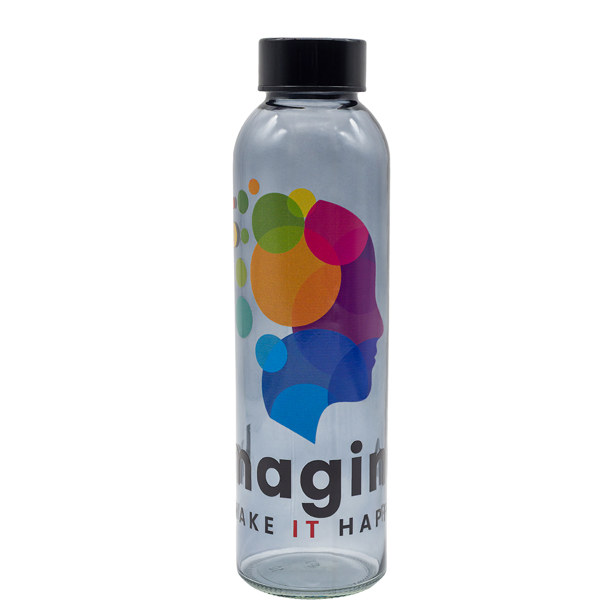 R08475.02 - Butelka szklana Onyx 500 ml, czarny