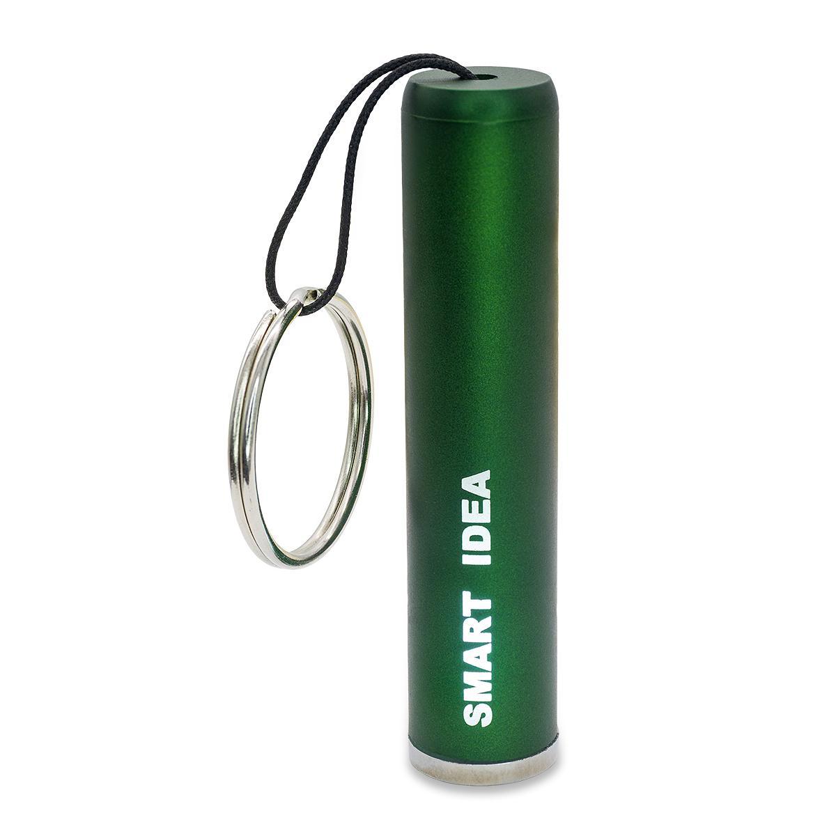 R17811.51 - Brelok-latarka z podświetlanym logo LumiRing, ciemny zielony