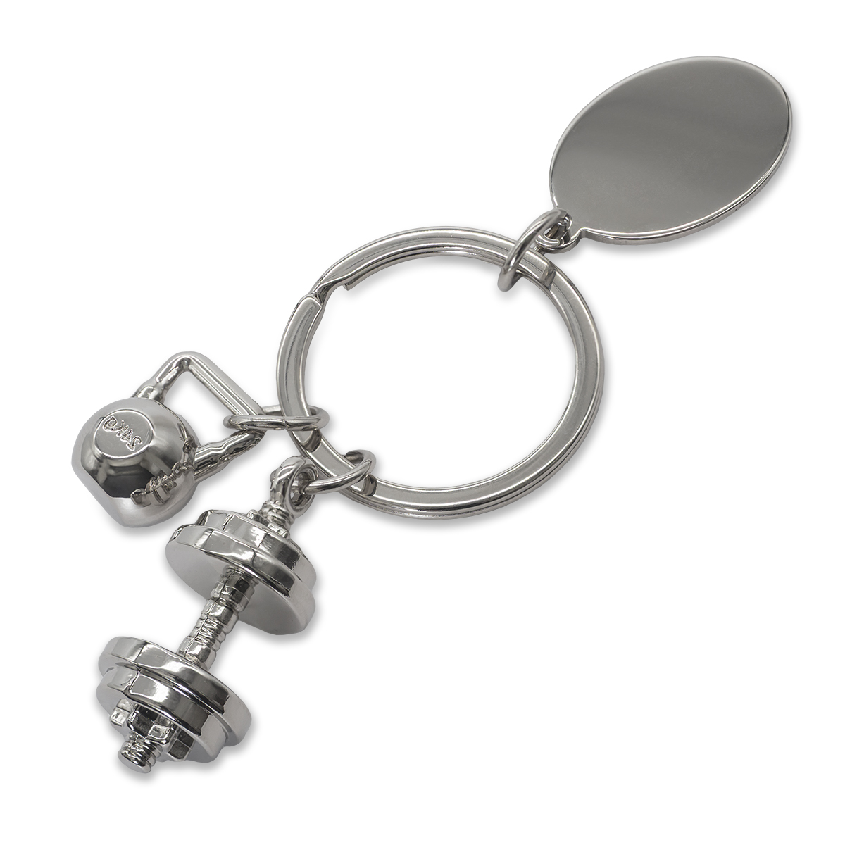 R73132.01 - Brelok z motywem sportowym GymKey, srebrny