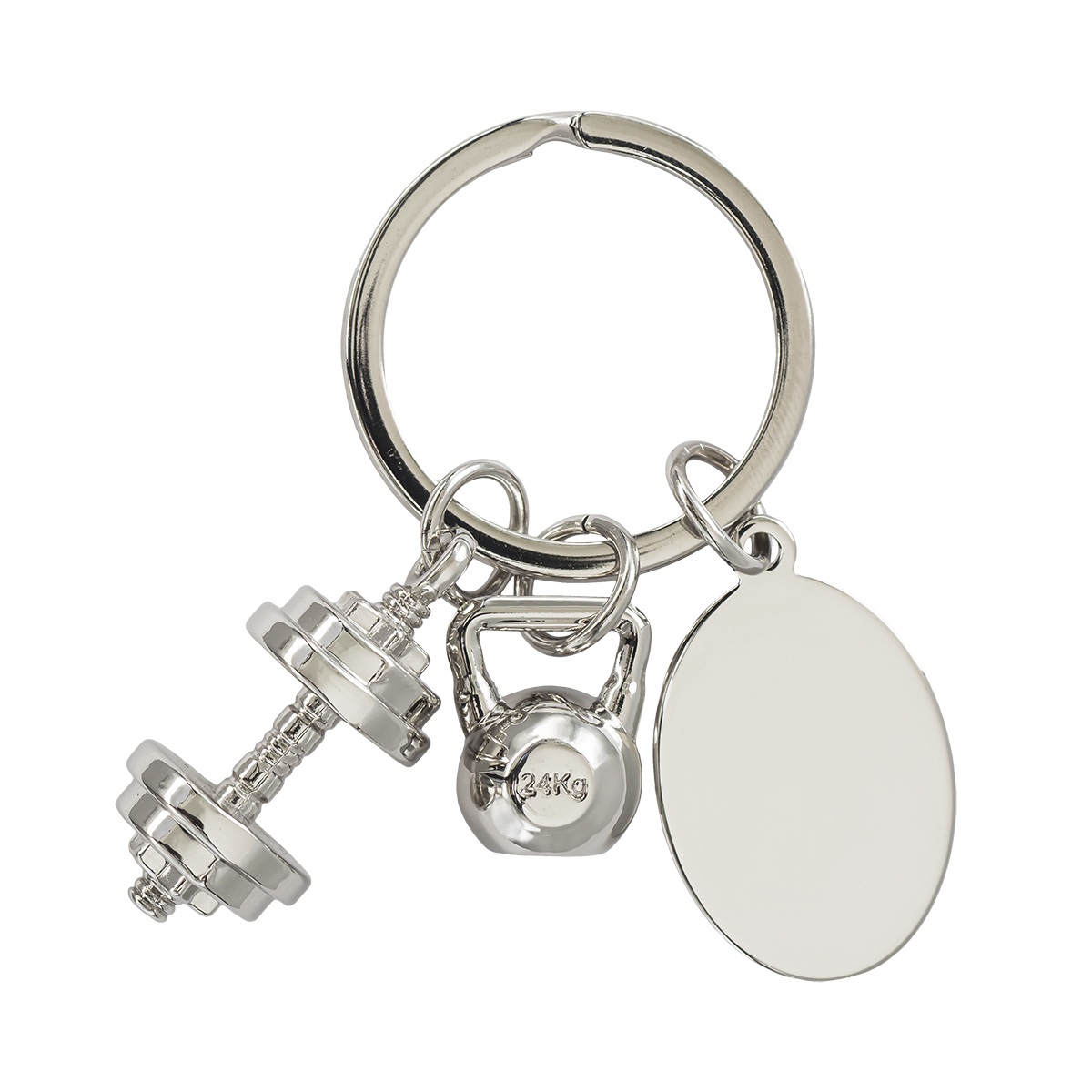 R73132.01 - Brelok z motywem sportowym GymKey, srebrny
