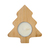 Świecznik ze świeczką tealight Comet, beżowy