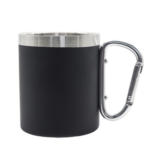 R08463 - Kubek stalowy Magaro 300 ml, czarny 