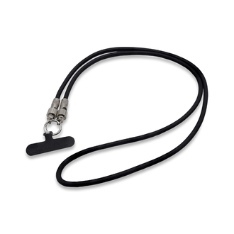 R50203 - Smycz do telefonu z funkcją ładowania 60W Tavo, czarny 