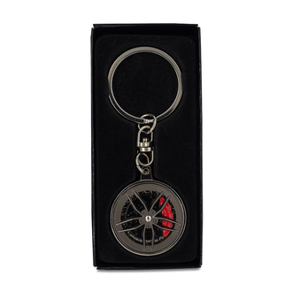 R73123 - Brelok motoryzacyjny Rotor, srebrny 