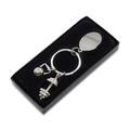 R73132.01 - Brelok z motywem sportowym GymKey, srebrny
