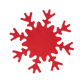 X08870.08 - Podkładki filcowe Snowflake, czerwony